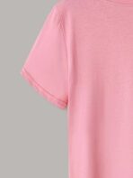 Pink Unisex Cotton Premium Quality Designer Printed T-Shirt - Image 3