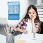 Metal Mesh Pen Holder (1 Pc) ?Durable Office Desk Organizer for Stationery - Image 4