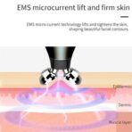 Microcurrent-Facial-Device, Micro current Face Massager Roller (1 Pc) - Image 2