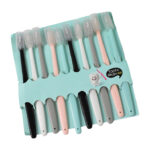 children Adults Ultra Soft-bristled Toothbrush With Cover (10 Pcs Set)