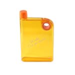 Notebook Style Slim Water Bottle (380 ml, Multicolor)
